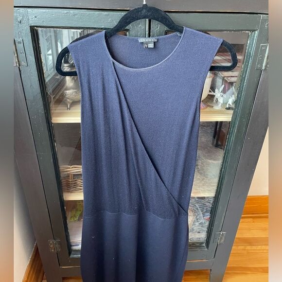 THEORY WOOL&SILK SHEATH DRESS SZ L - Picture 1 of 7